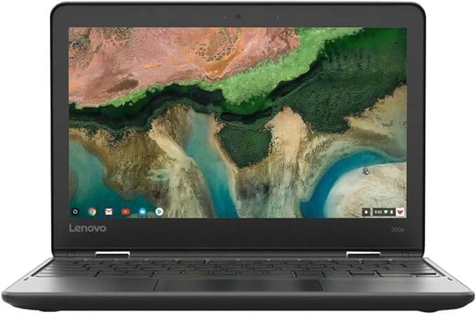Lenovo 300e Chromebook 2nd Gen 81MB0065US 11.6" Touchscreen Convertible 2 in 1 Chromebook - HD - 1366 x 768 - Intel Celeron N4120 1.10 GHz - 8 GB RAM - 64 GB Flash Memory - Black (Renewed) (64GB)