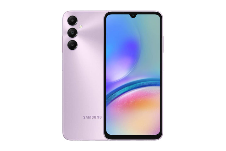 Samsung Galaxy A05s, Android Smartphone, Dual SIM Mobile Phone, LTE, 6GB RAM, 128GB Storage, Light Violet (UAE Version) Brand New