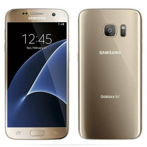 samsung-galaxy-s7-in-gold-color-showing-front-and-back-view-with-touchscreen-display-and-dual-sim